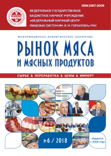Ежемесячное информационно-аналитическое обозрение «Рынок мяса и мясных продуктов»